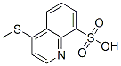 8-Quinolinesulfonic  acid,  4-(methylthio)- Struktur