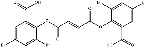 BIS(3,5-DIBROMOSALICYL) FUMARATE Struktur