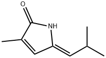 2H-Pyrrol-2-one, 1,5-dihydro-3-methyl-5-(2-methylpropylidene)-, (5Z)- (9CI) Struktur