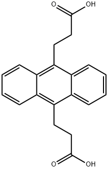 3-(10-(2-CARBOXY-ETHYL)-ANTHRACEN-9-YL)-PROPIONIC ACID Struktur