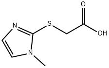 [(1-METHYL-1H-IMIDAZOL-2-YL)SULFANYL]ACETIC ACID Struktur