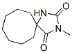 3-Methyl-1,3-diazaspiro[4.7]dodecane-2,4-dione Struktur