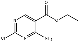 ethyl 4-amino-2-chloropyrimidine-5-carboxylate，4-amino-2-chloro-pyrimidine-5-carboxylic acid ethyl ester Structure