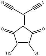 Propanedinitrile, (3,4-dimercapto-2,5-dioxo-3-cyclopenten-1-ylidene)- (9CI) Struktur