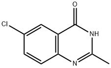 6-chloro-2-methyl-4(1H)-quinazolinone Struktur