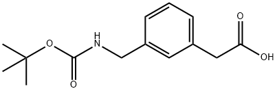 [3-(TERT-BUTOXYCARBONYLAMINO-METHYL)-PHENYL]-ACETIC ACID Struktur