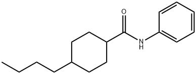 Cyclohexanecarboxamide, 4-butyl-N-phenyl- (9CI) Struktur