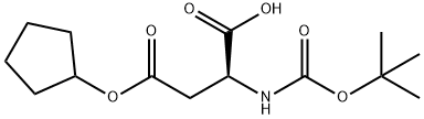 BOC-ASP(OCPENT)-OH Struktur