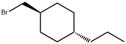 Trans-1-(bromomethyl)-4-propylcyclohexane Struktur