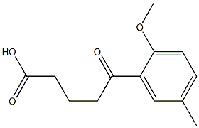 5-(2-METHOXY-5-METHYLPHENYL)-5-OXOVALERIC ACID Struktur