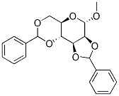 METHYL EXO-2,3:4,6-DI-O-BENZYLIDENE-ALPHA-D-MANNOPYRANOSIDE Struktur