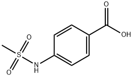 4-(METHANESULFONYLAMINO)BENZOIC ACID Struktur