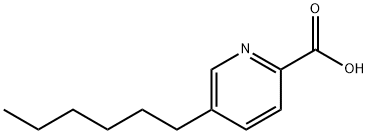 5-Hexylpyridine-2-carboxylic acid Struktur