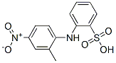 [(2-methyl-4-nitrophenyl)amino]benzenesulphonic acid Struktur