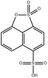 naphth[1,8-cd]-1,2-oxathiole-5-sulphonic acid 2,2-dioxide Struktur