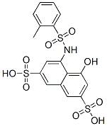 4-hydroxy-5-[[(methylphenyl)sulphonyl]amino]naphthalene-2,7-disulphonic acid Struktur