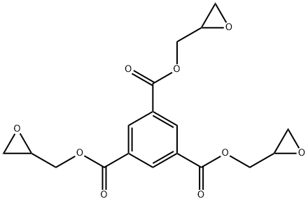 tris(oxiranylmethyl) benzene-1,3,5-tricarboxylate Struktur