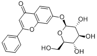 7-HYDROXYFLAVONE-BETA-D-GLUCOSIDE Struktur