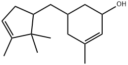 3-Methyl-5-[(2,2,3-trimethyl-3-cyclopenten-1-yl)methyl]-2-cyclohexen-1-ol Struktur