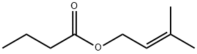 Butanoic acid 3-methyl-2-butenyl ester Struktur