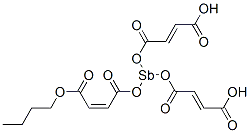 3,3',3''-[Stibinetriyltris(oxycarbonyl)]tris[(Z)-acrylic acid butyl] ester Struktur