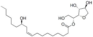 Sorbitan, mono(12-hydroxy-9-octadecenoate), [R-(Z)]- Struktur