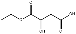 Butanedioic acid, hydroxy-, 1-ethyl ester Struktur