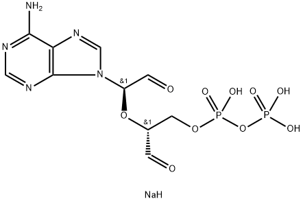 ADENOSINE 5'-DIPHOSPHATE, PERIODATE OXIDIZED SODIUM SALT Struktur