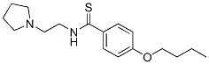 4-Butoxy-N-[2-(1-pyrrolidinyl)ethyl]benzothioamide Struktur