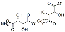 azanium, cerium(+3) cation, (2R,3R)-2,3-dihydroxybutanedioate Struktur