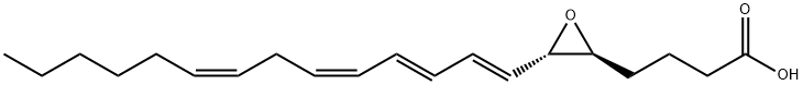 4-[(2S,3S)-3-[(1E,3E,5Z,8Z)-tetradeca-1,3,5,8-tetraenyl]oxiran-2-yl]butanoic acid Struktur