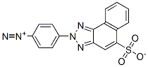 4-[5-(Sulfonato)-2H-naphtho[1,2-d]triazol-2-yl]benzenediazonium Struktur