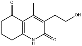 2,5(1H,6H)-Quinolinedione, 7,8-dihydro-3-(2-hydroxyethyl)-4-methyl- (9CI) Struktur