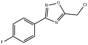 5-CHLOROMETHYL-3-(4-FLUORO-PHENYL)-[1,2,4]OXADIAZOLE
 Struktur