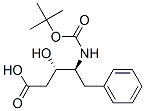 (3S,4S)-4-T-BUTYLOXYCARBONYLAMINO-3-HYDROXY-5-PHENYL-PENTANOIC ACID Struktur