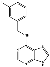 9H-Purin-6-amine, N-[(3-iodophenyl)methyl]- Struktur