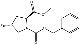 （2S,4R)-1-benzyl-2-methyl-4-fluoropyrrolidine-1,2-dicarboxy Struktur