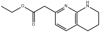 1,8-NAPHTHYRIDINE-2-ACETIC ACID,5,6,7,8-TETRAHYDRO-,ETHYL ESTER Struktur