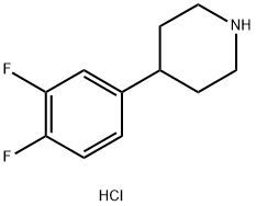 4-(3,4-DIFLUORO-PHENYL)-PIPERIDINE HYDROCHLORIDE Struktur