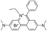 Phenanthridinium, 3,8-bis(dimethylamino)-5-ethyl-6-phenyl-, bromide Struktur