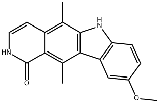 2,6-dihydro-9-methoxy-5,11-dimethyl-1H-pyrido[4,3-b]carbazol-1-one Struktur