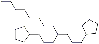 1-Cyclopentyl-4-(3-cyclopentylpropyl)dodecane Struktur