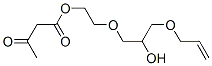 3-Oxobutanoic acid 2-[2-hydroxy-3-(2-propenyloxy)propoxy]ethyl ester Struktur