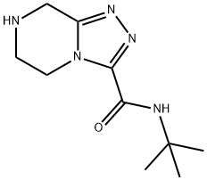 N-tert-butyl-5,6,7,8-tetrahydro-[1,2,4]triazolo[4,3-a]pyrazine-3-carboxamide Struktur