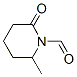 1-Piperidinecarboxaldehyde, 2-methyl-6-oxo- (9CI) Struktur