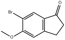 6-Bromo-5-methoxy-2,3-dihydro-1H-inden-1-one Struktur