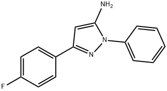 3-(4-氟苯基)-1-苯基-1H-吡唑-5-胺, 72411-53-1, 結(jié)構(gòu)式