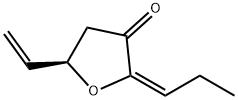 3(2H)-Furanone, 5-ethenyldihydro-2-propylidene-, (2E,5R)- (9CI) Struktur