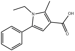 1H-Pyrrole-3-carboxylicacid,1-ethyl-2-methyl-5-phenyl-(9CI) Struktur