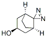 Spiro[bicyclo[3.2.1]octane-8,3-[3H]diazirin]-3-ol, (1alpha,3beta,5alpha)- (9CI) Struktur